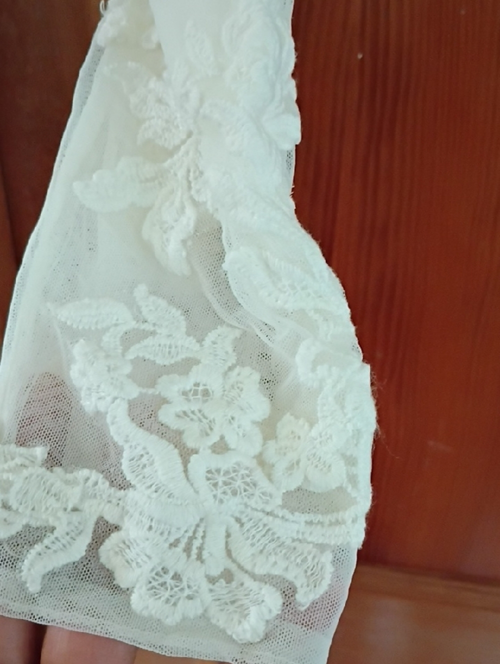 Delicate Ivory Lace Sheer Crop Top - Women - Picture 2 of 10
